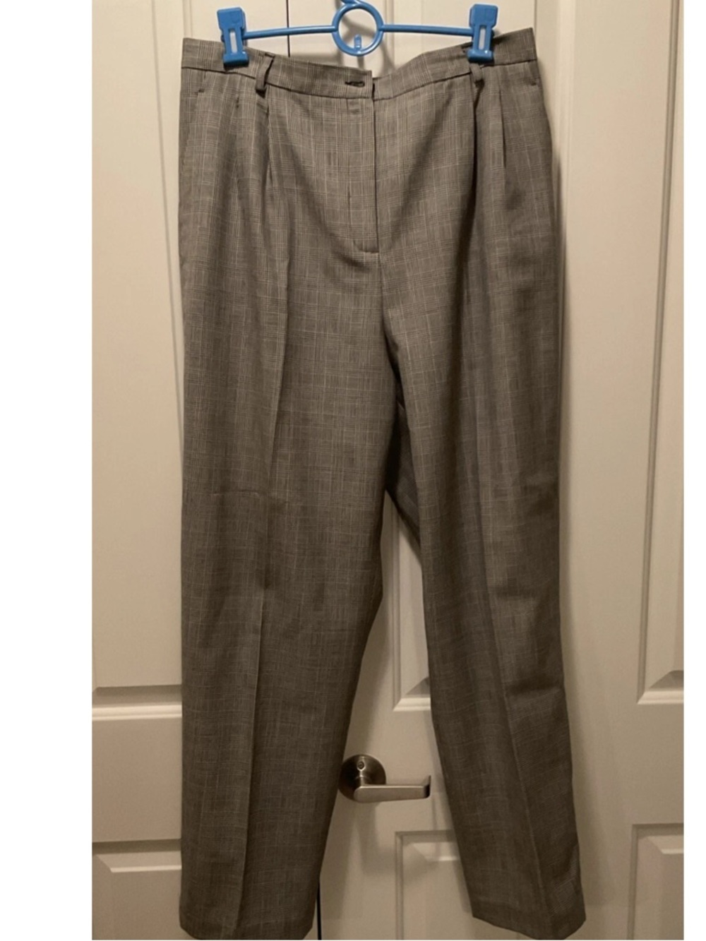 Vintage Pendleton USA 100% Virgin Wool Pants Gray Small Check Size 16